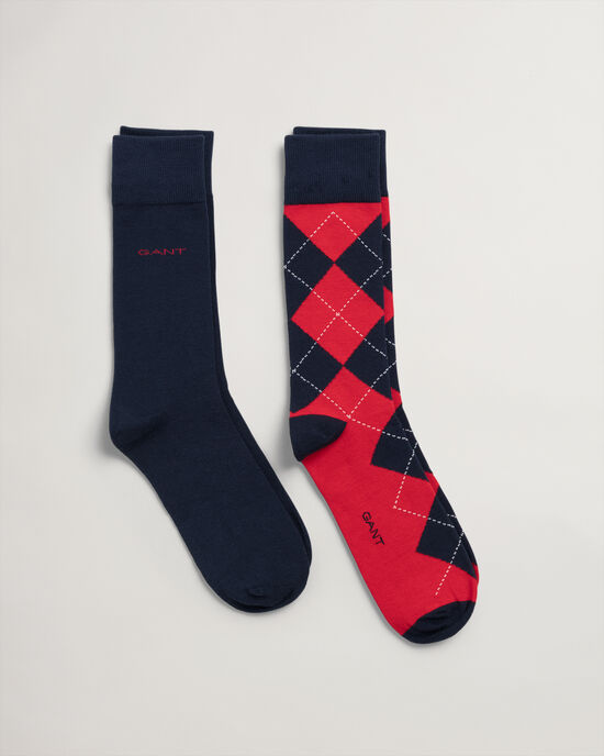 Set van twee paar Argyle sokken