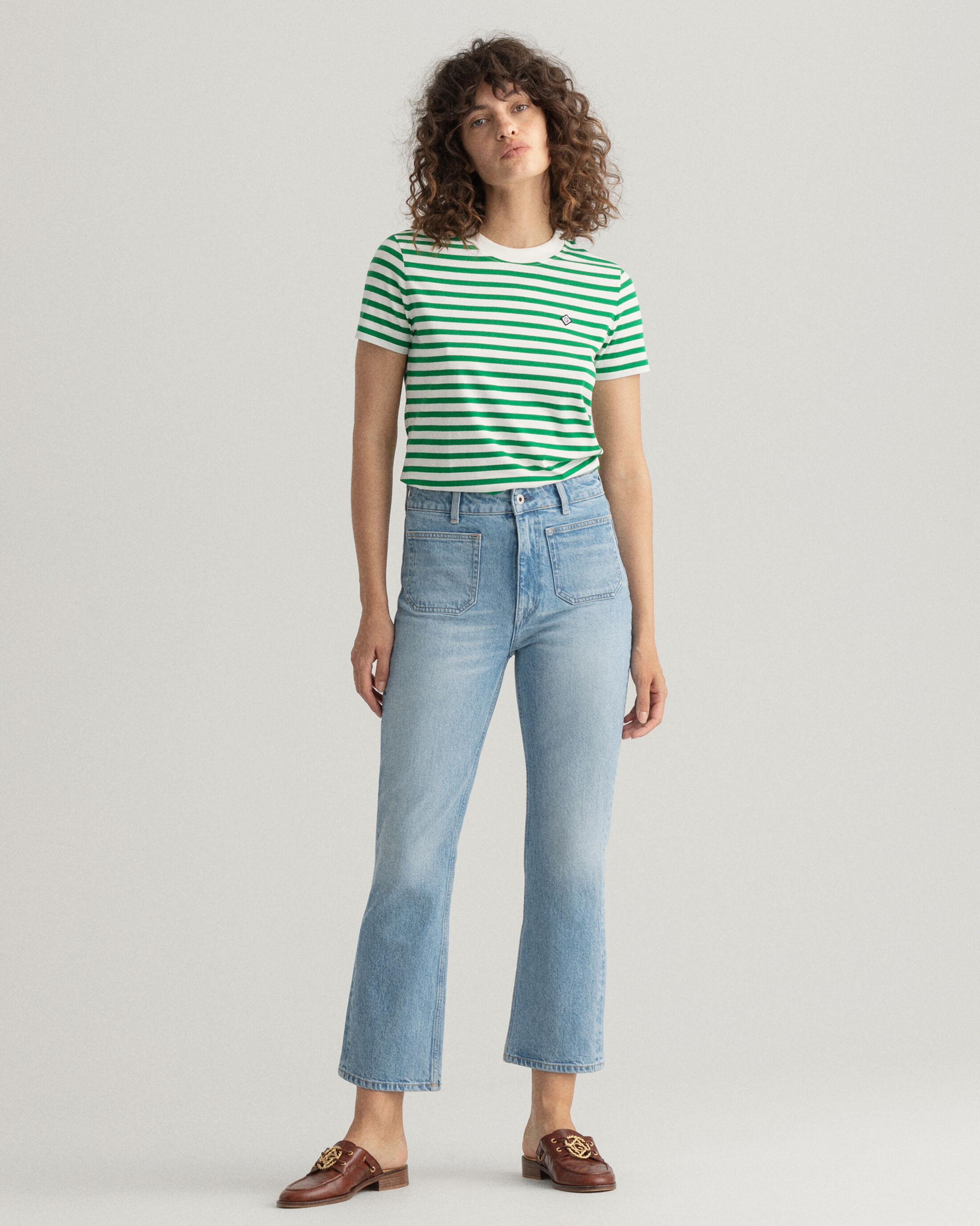  Cropped Flared jeans 