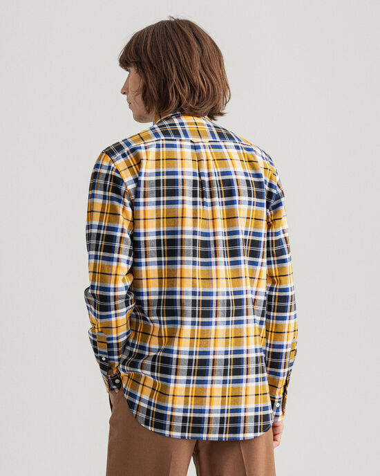 Regular Fit geruit Oxford-overhemd